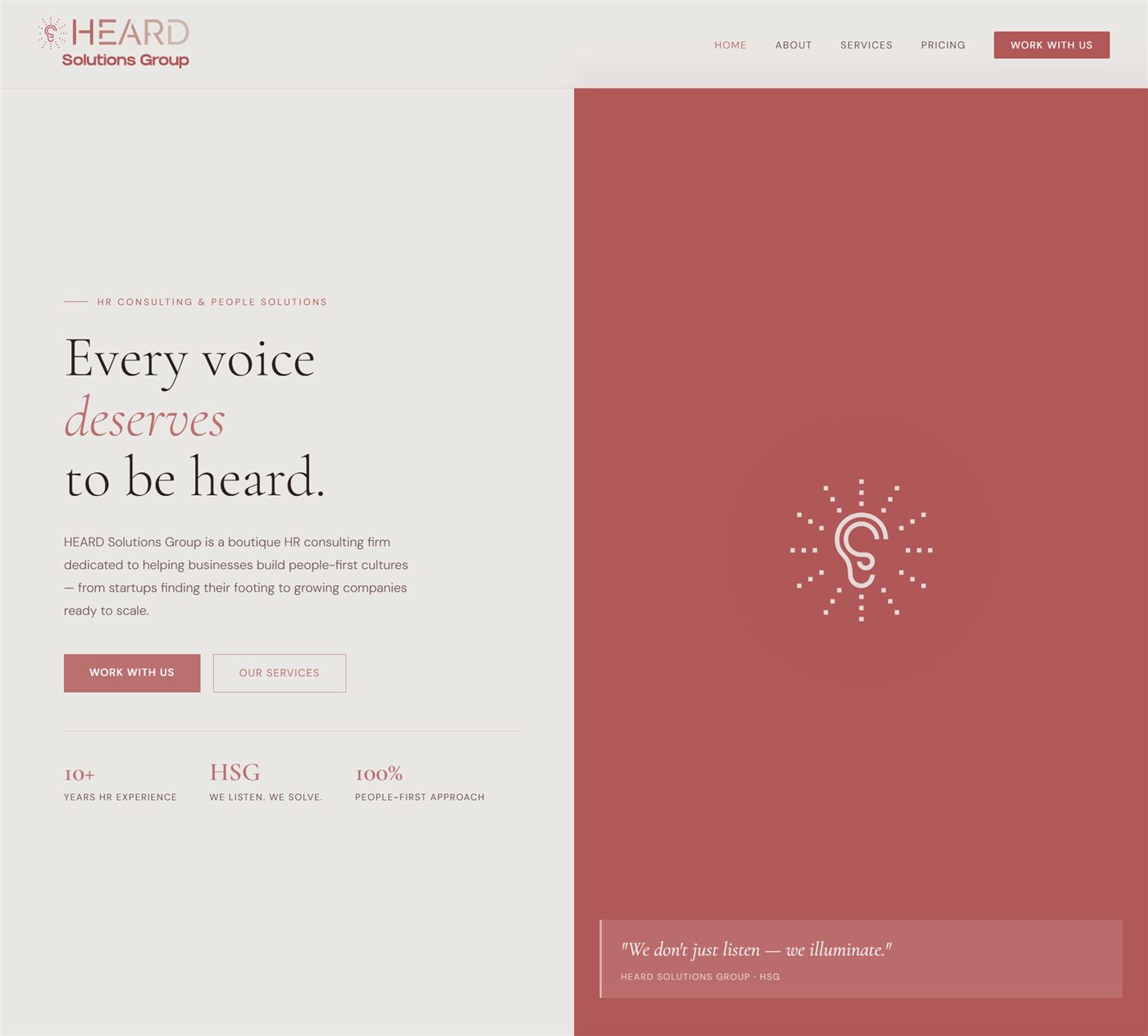 HEARD Solutions Group — shipped build