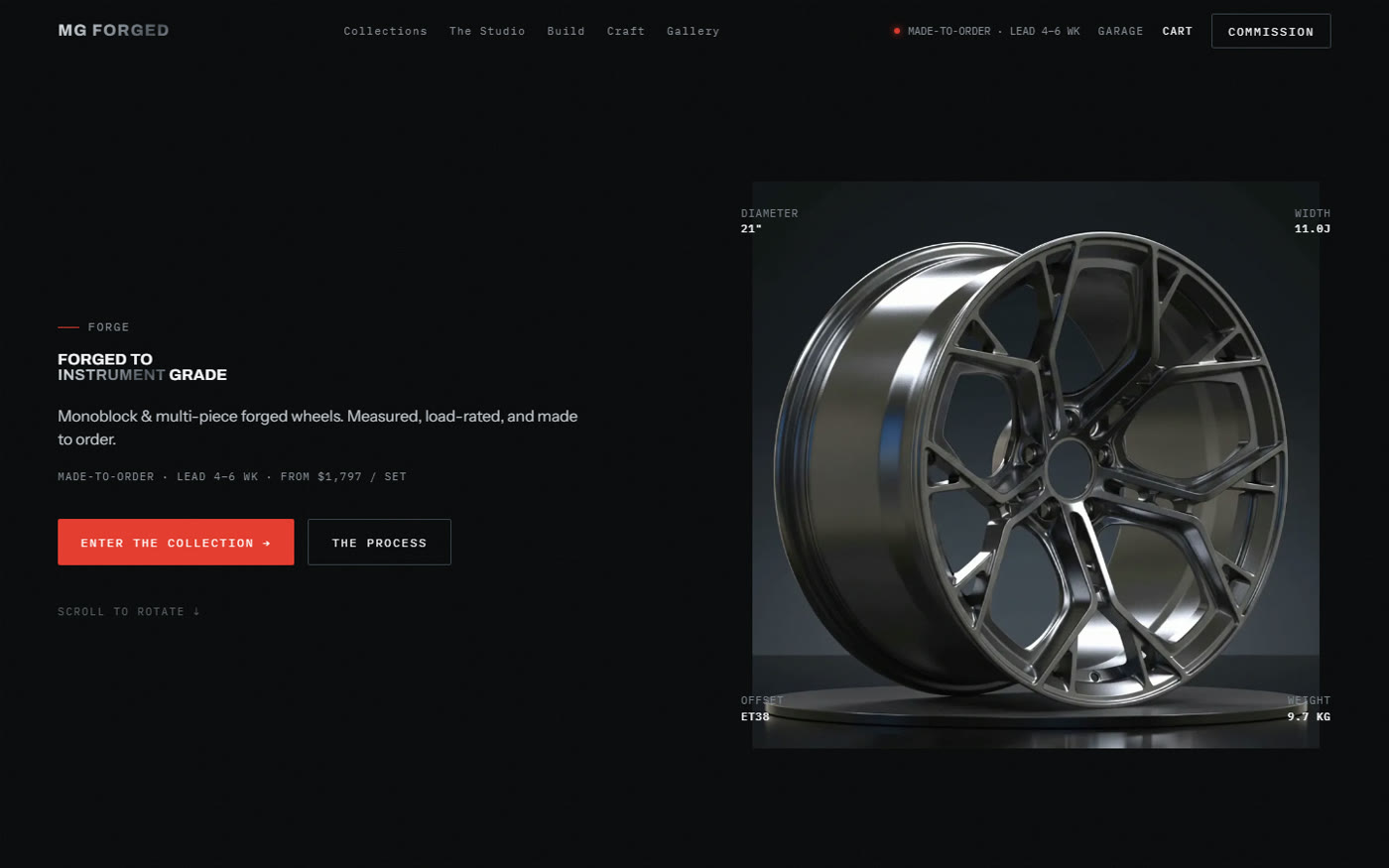 MG Forged Wheels — shipped build
